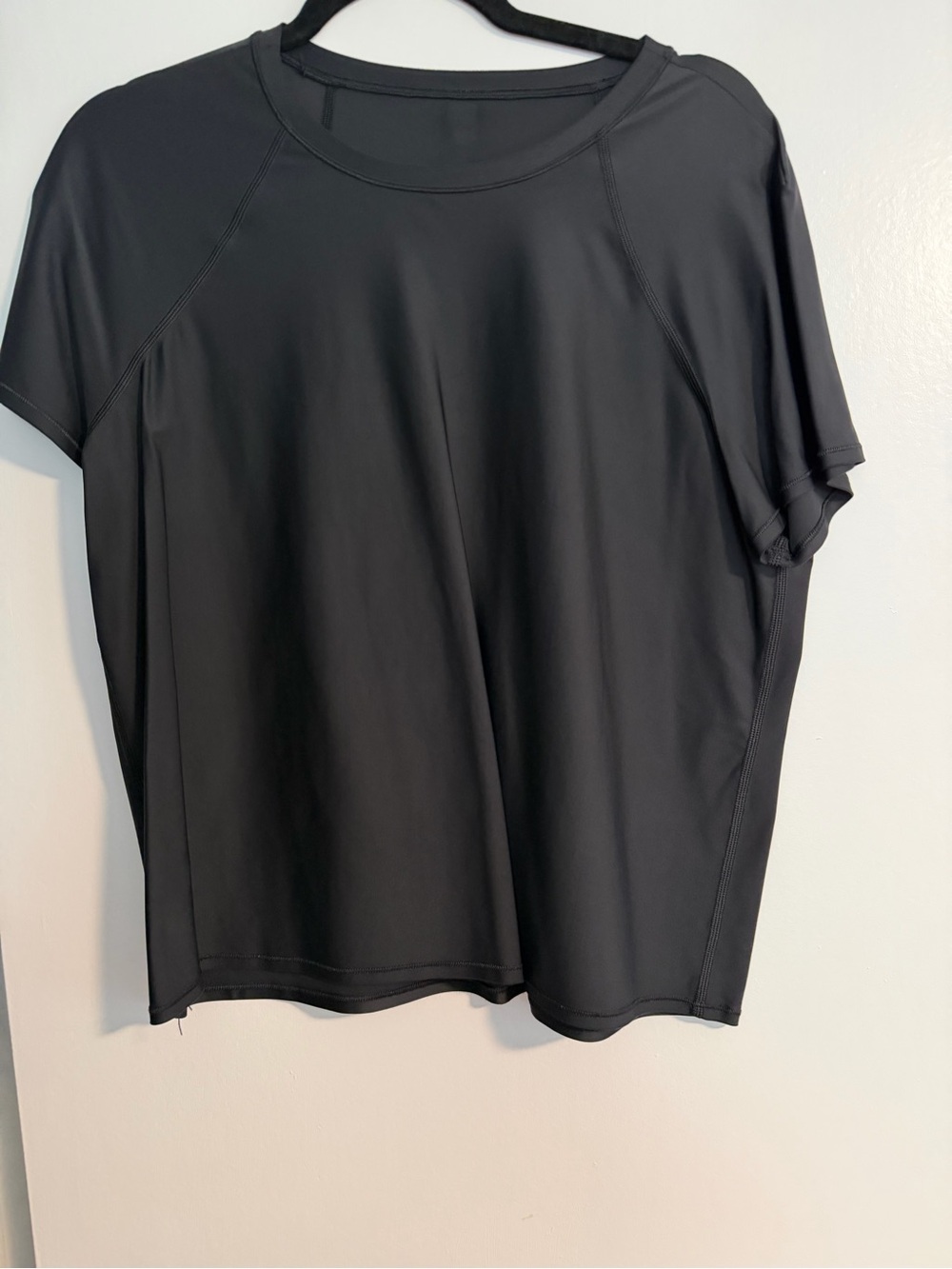 lululemon athletica Black Short-Sleeve Performance Tee